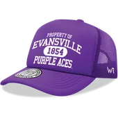 W Republic Property Of Evansville Purple Aces Baseball Cap 1027-424