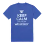 W Republic Wellesley College Blue Keep Calm Tee 523-486