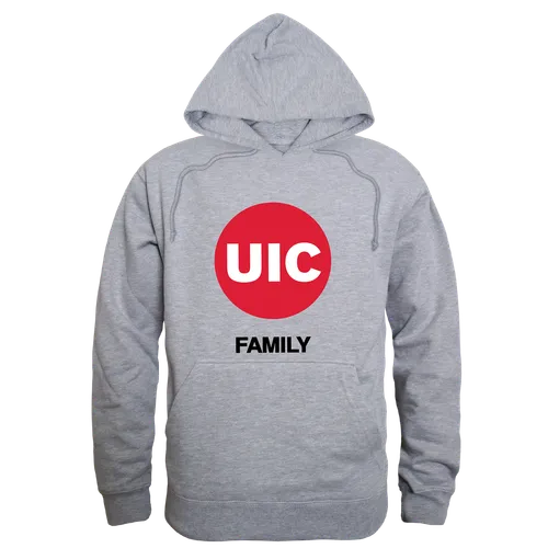 W Republic UIC Flames Family Hoodie 573-180. Decorated in seven days or less.