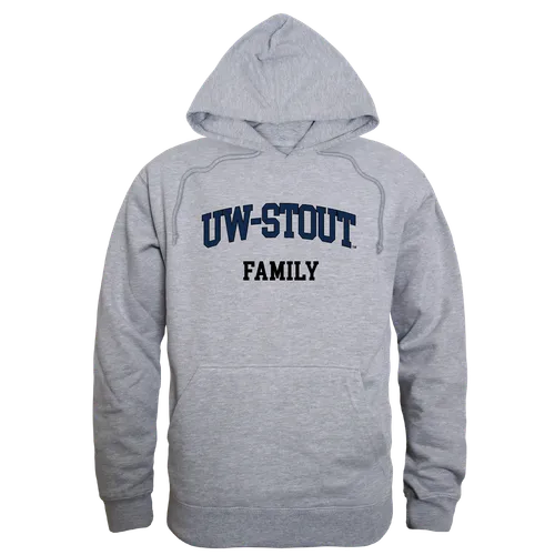 W Republic Wisconsin Stout Blue Devils Family Hoodie 573-413. Decorated in seven days or less.