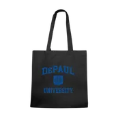 W Republic De Paul Blue Demons Institutional Tote Bags Natural 1102-121