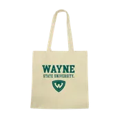 W Republic Wayne State Warriors Institutional Tote Bags Natural 1102-400