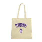 W Republic Winona State Warriors Institutional Tote Bags Natural 1102-408