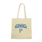 W Republic Wisconsin Platteville Pioneers Institutional Tote Bags Natural 1102-410