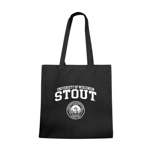 W Republic Wisconsin Stout Blue Devils Institutional Tote Bags Natural 1102-413