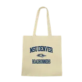 W Republic MSU Denver Roadrunners Institutional Tote Bags Natural 1102-542