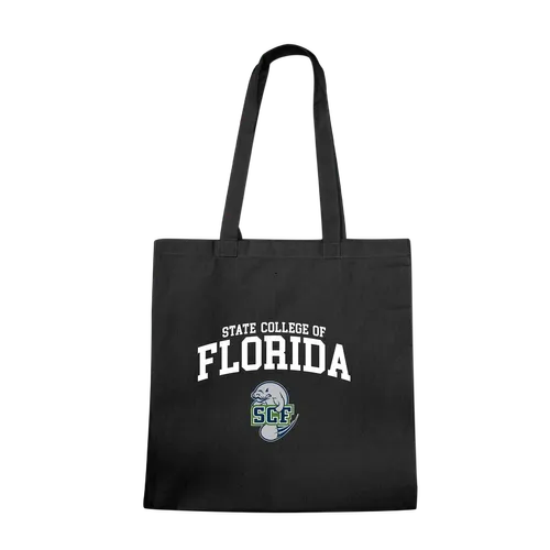 W Republic State College Of Florida Manatees Institutional Tote Bags Natural 1102-592