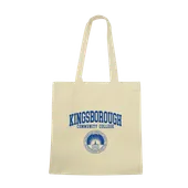 W Republic Kingsborough CC The Wave Institutional Tote Bags Natural 1102-660