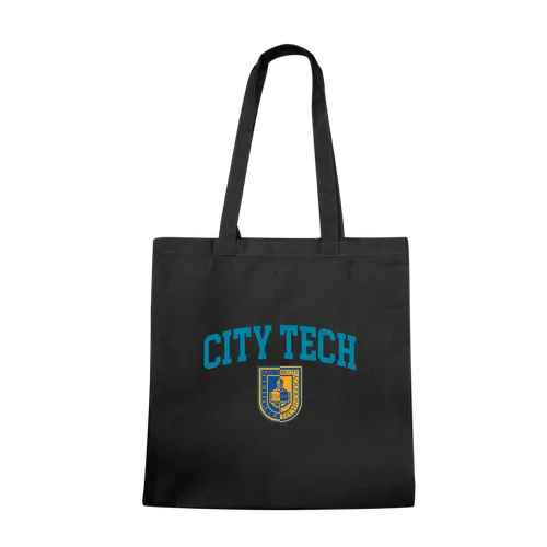 W Republic NY City Tech Yellow Jackets Institutional Tote Bags Natural 1102-664