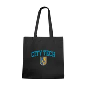 W Republic NY City Tech Yellow Jackets Institutional Tote Bags Natural 1102-664