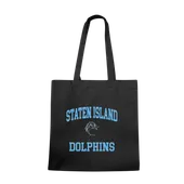 W Republic College Of Staten Island Dolphins Institutional Tote Bags Natural 1102-676