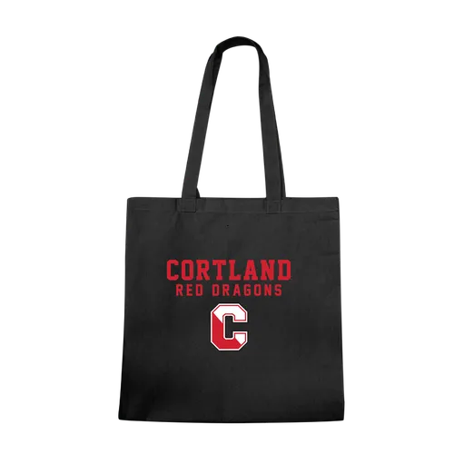 W Republic SUNY Cortland Red Dragons Institutional Tote Bags Natural 1102-712