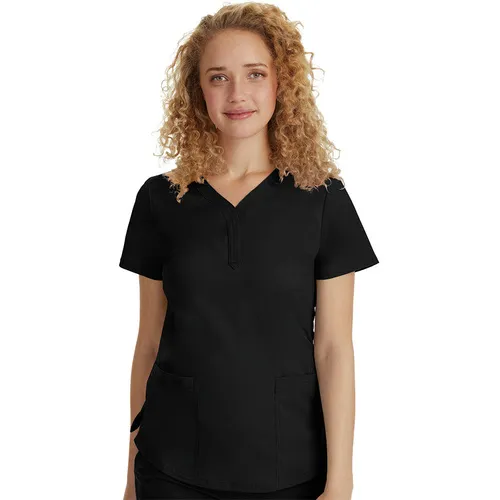 Healing Hands Women's Jane Y-Neck Solid Scrub Top 2167. Embroidery is available on this item.