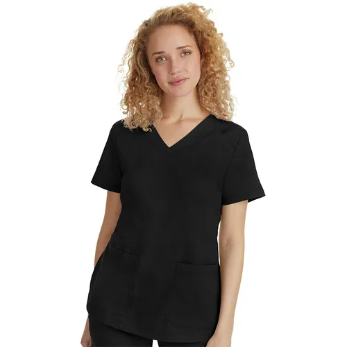 Healing Hands Women's Jill Solid Scrub Top 2320. Embroidery is available on this item.