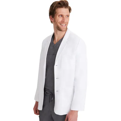 Healing Hands Men's Leo 30 1/2" Lab Coat 5150. Embroidery is available on this item.