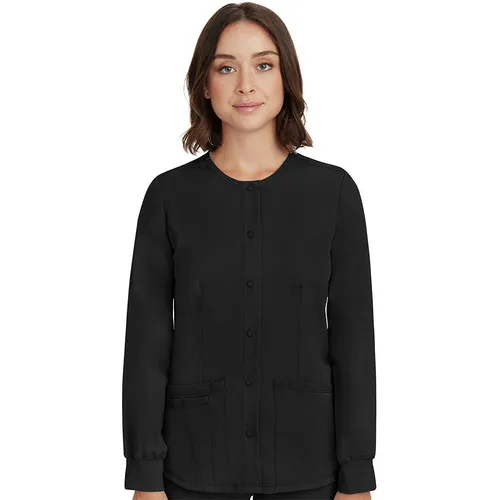 Healing Hands Women's Megan Button Front Solid Scrub Jacket 5500. Free shipping.  Some exclusions apply.