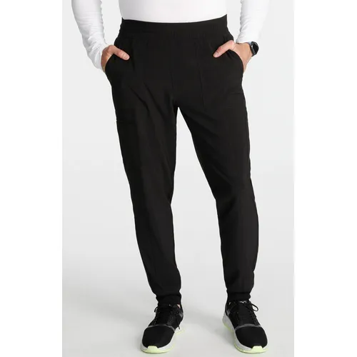 Cherokee Men's Mid Rise Jogger Scrub Pant CK224A. Embroidery is available on this item.