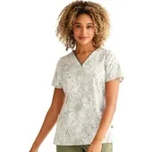 Healing Hands Women's Amanda Charmed Florals Print Top HH903