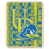 COL-019 Northwest Delaware Blue Hens Double Play 46X60 Jacquard Throw 