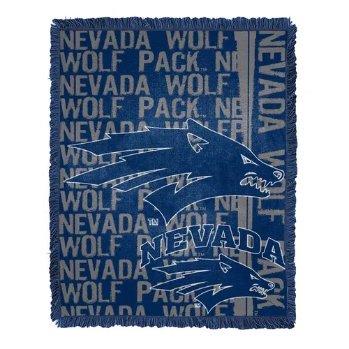 COL-019 Northwest Nevada Wolf Pack Double Play 46X60 Jacquard Throw 