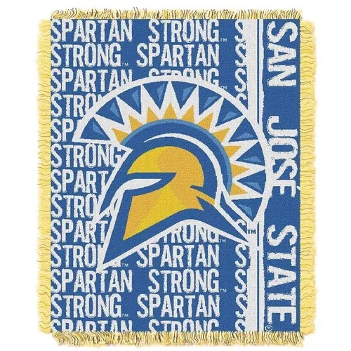 COL-019 Northwest San Jose State Spartans Double Play 46X60 Jacquard Throw 