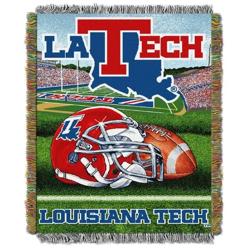 COL-051 Northwest Louisiana Tech Bulldogs Home Field Advantage 48X60 Woven Tapestry Throw 