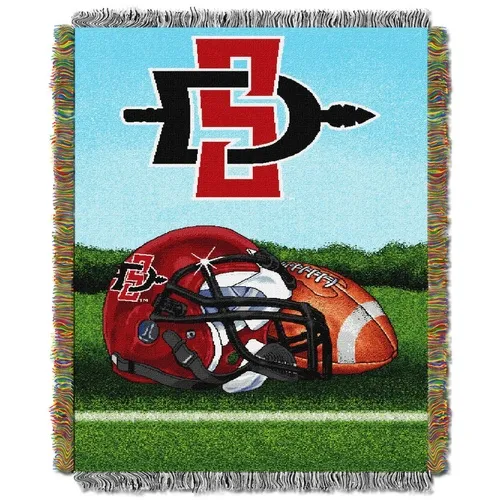 COL-051 Northwest San Diego State Aztecs Home Field Advantage 48X60 Woven Tapestry Throw 