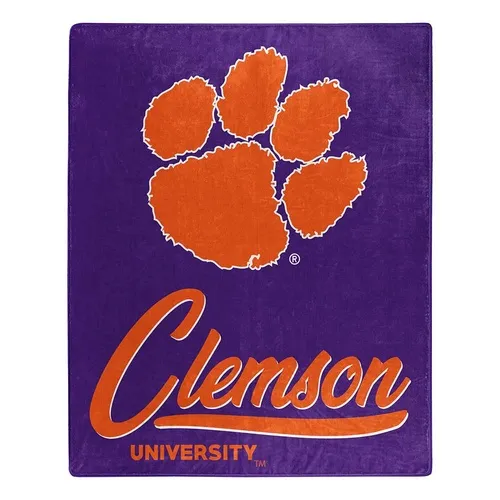 COL-070/670 Northwest Clemson Tigers Signature 50X60 Raschel Throws 