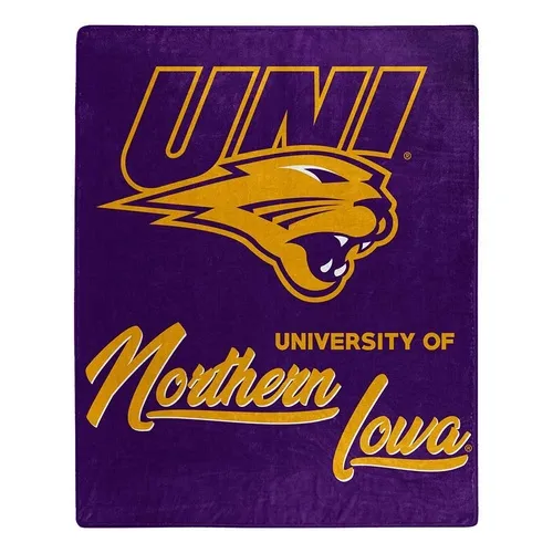 COL-070/670 Northwest Northern Iowa Panthers Signature 50X60 Raschel Throws 