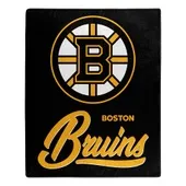 NHL-070/670 Northwest Boston Bruins Signature Raschel, 50"X60" 