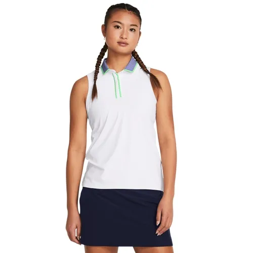 Under Armour Women's Iso-Chill Sleeveless Polo 1382813. Printing is available for this item.