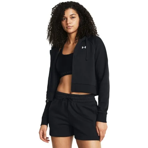 Under Armour Women's Rival Fleece Crop Full-Zip Hoodie 1385890. Decorated in seven days or less.