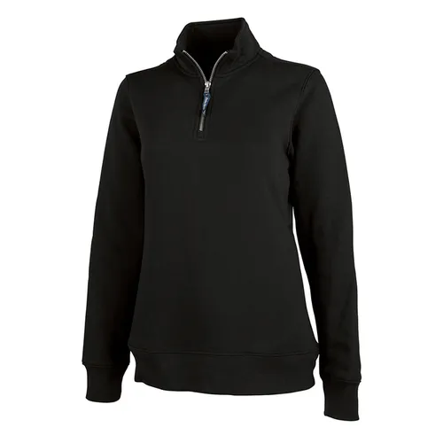 Charles River Apparel Women's Crosswind Quarter Zip Sweatshirt 5459. Decorated in seven days or less.