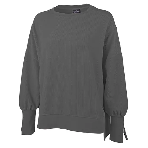 Charles River Apparel Women's Camden Spliced Crew Neck Sweatshirt 5523. Free shipping.  Some exclusions apply.