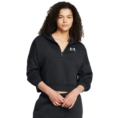 Under Armour Women's Icon Fleece Oversized 1/2 Zip Jacket 1386460. Decorated in seven days or less.