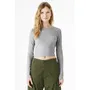 Bella+Canvas Women's Micro Rib Long Sleeve Baby Tee 1501