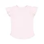 Rabbit Skins Toddler Girls Flutter Sleeve T 3339