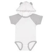 Rabbit Skins Infant Hooded Bodysuit W/ Ears 4417