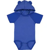 Rabbit Skins Infant Hooded Bodysuit W/ Ears 4417