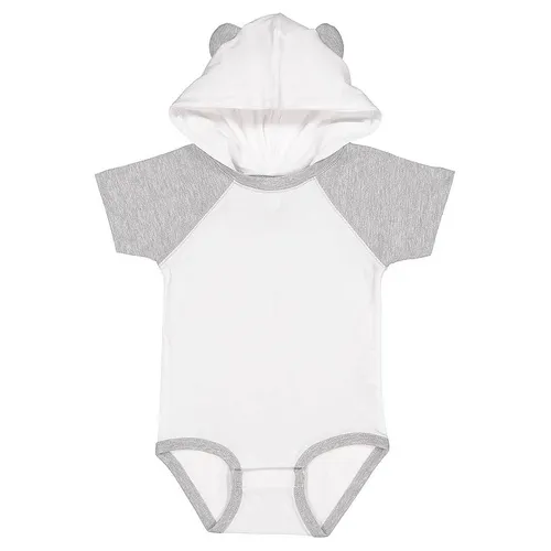 Rabbit Skins Infant Hooded Bodysuit W/ Ears 4417