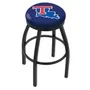 Louisiana Tech University Flat Ring Blk Bar Stool