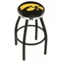 University of Iowa Flat Ring Blk Bar Stool