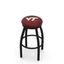 Virginia Tech University Flat Ring Blk Bar Stool