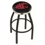 Washington State Univ Flat Ring Blk Bar Stool