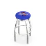 University of Tulsa Flat Ring Chrome Bar Stool