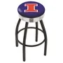 University of Illinois Ribbed Ring Bar Stool