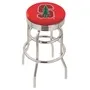 Stanford University Ribbed Double-Ring Bar Stool