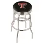 Texas Tech University Ribbed Double-Ring Bar Stool