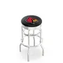 Univ of Louisville Ribbed Double-Ring Bar Stool