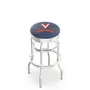 University Virginia Ribbed Double-Ring Bar Stool